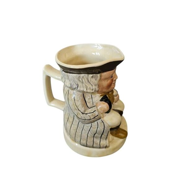 Vintage tony wood Staffordshire England Toby figural ceramic pitcher - Picture 2 of 6